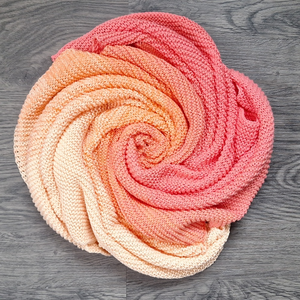 Handknit Cotton Baby Blanket